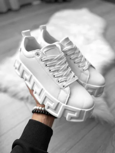 Adidasi barbati VSC Greca albi 082 T14-2